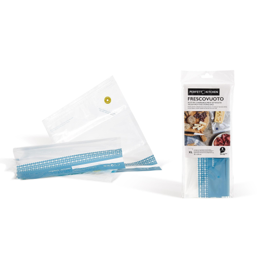 PERFETTO BUSTE SOTTOVUOTO RIUTILIZZABILI 30X34 CM TRASPARENTE CONF 4 Pz.